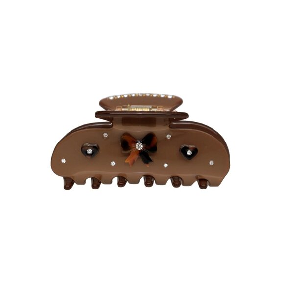 Emi Jay Sweetheart Clip - Cocoa Cashmere - Picture 1 of 2